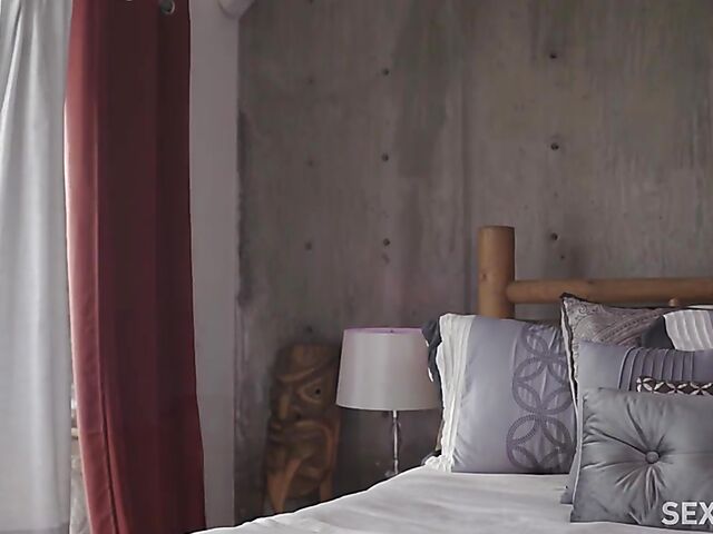 Sweet teen Lily Larimar gets fucked by Robby Echo and then goes to bed with cute Ellie Eilish