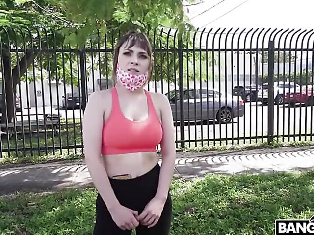 Young guy and busty girl Ava Sinclaire van fuck in Florida