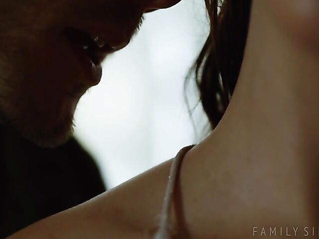 His step-cousin Kasey Warner's trimmed pussy feels so good