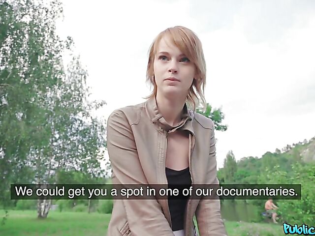 Public pick up and outdoor quickie for money with Ariela Donovan