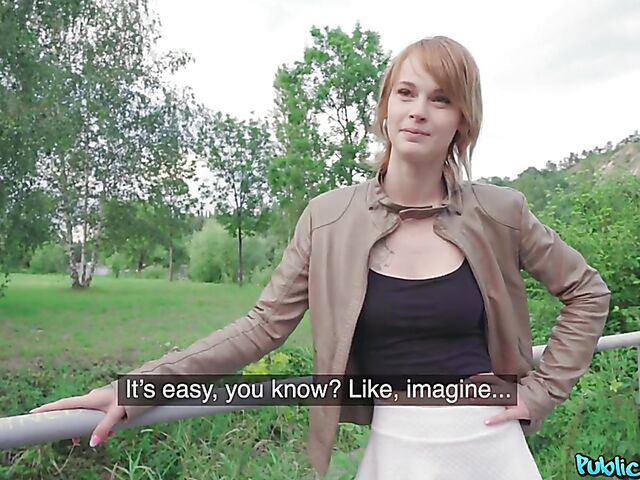 Public pick up and outdoor quickie for money with Ariela Donovan