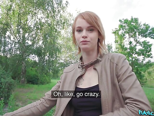 Public pick up and outdoor quickie for money with Ariela Donovan