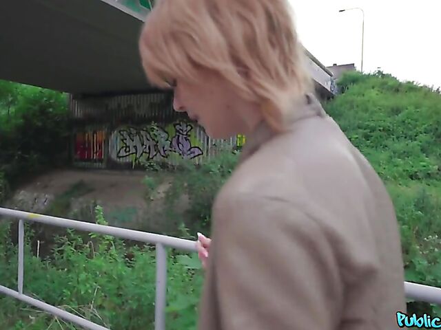 Public pick up and outdoor quickie for money with Ariela Donovan