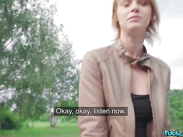 Public pick up and outdoor quickie for money with Ariela Donovan