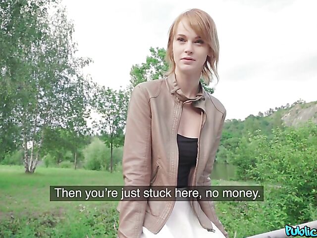 Public pick up and outdoor quickie for money with Ariela Donovan