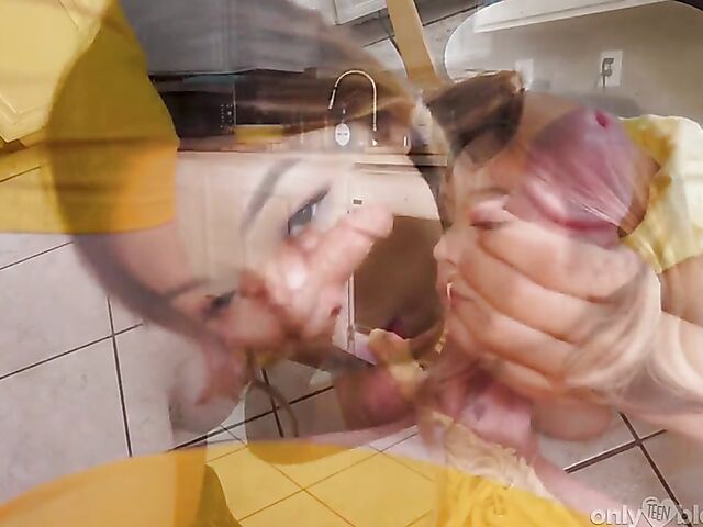 Lulu Chu - Asian teen blowjob in the middle of the kitchen