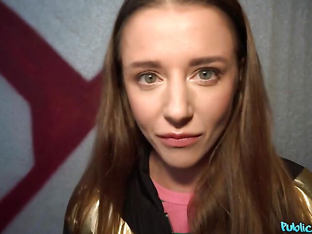 Easy public pickup and sex for cash with beautiful euro girl Sybil Kailena