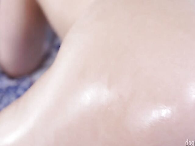 Impressive massage fuck session in the bedroom with juicy blonde Marilyn Sugar