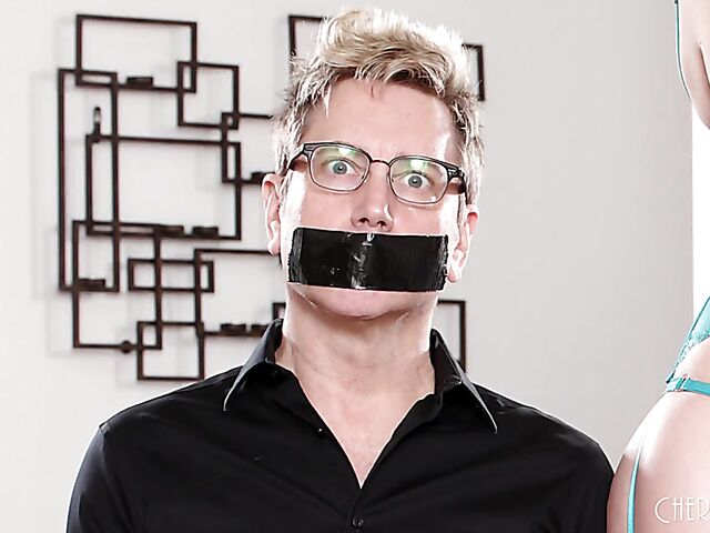 JoJo Kiss - Big eyed hot brunette fuck session with her horny stepdad