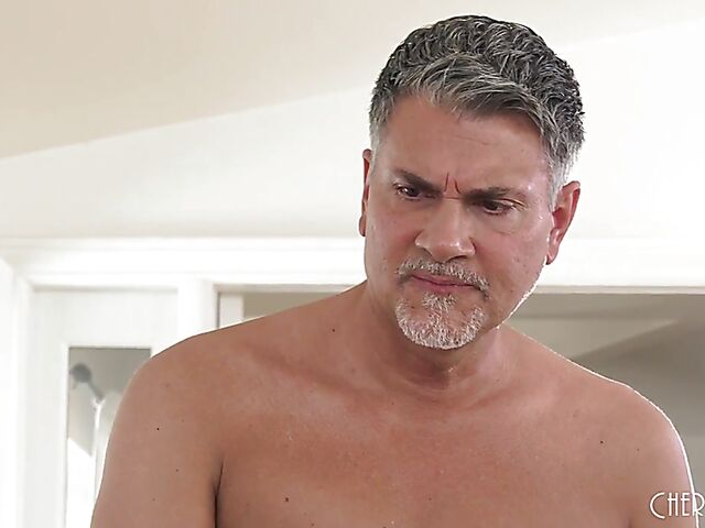 JoJo Kiss - Big eyed hot brunette fuck session with her horny stepdad