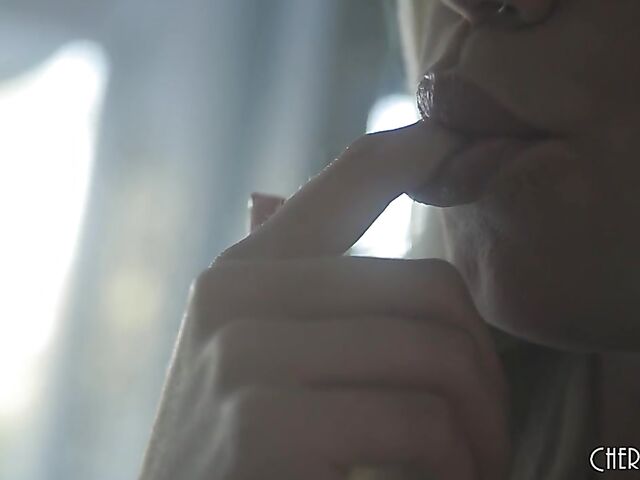 Sensual lesbian blonde beauties in lingerie Charlotte Stokely and Lyra Law