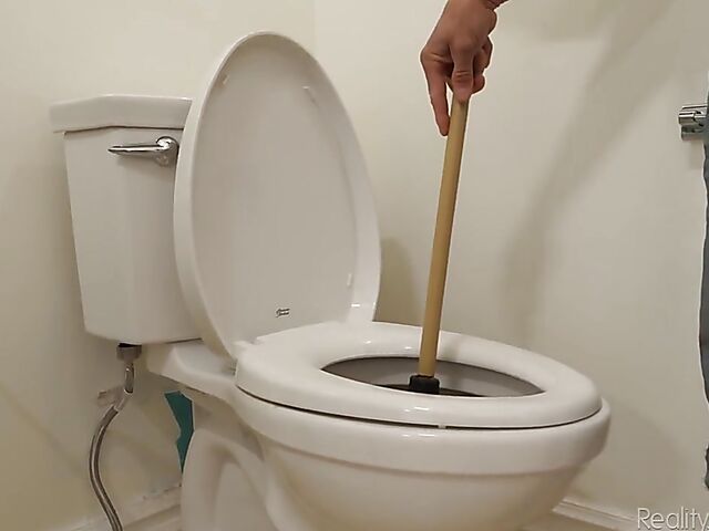 Exotic latina with nice fake boobs Gia Milana fucking the plumber