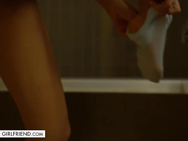 Khloe Kapri - Blonde braces girl in stockings entertains a horny guy