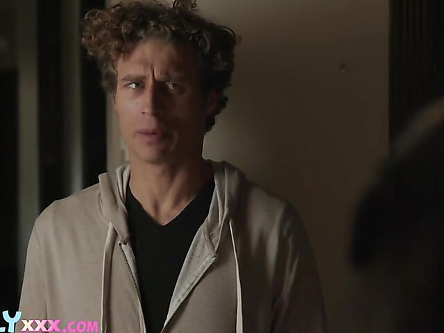 Sovereign Syre - MILF seduces a curly guy with her lace lingerie