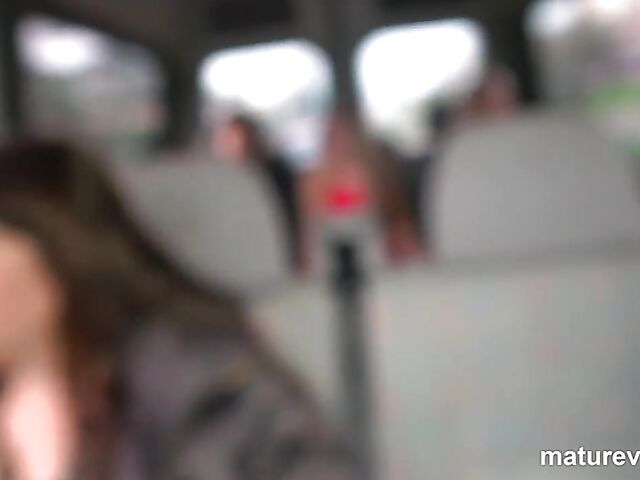 Mature and boy van ride with five horny older sluts