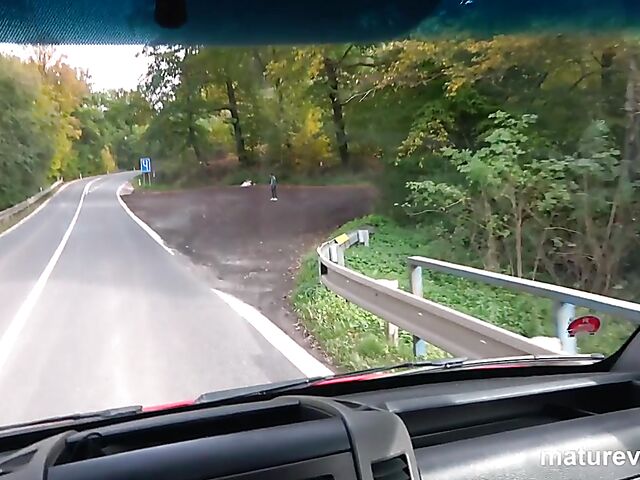 Mature and boy van ride with five horny older sluts