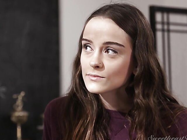 Lily Glee kissing and licking her lesbian teacher London River