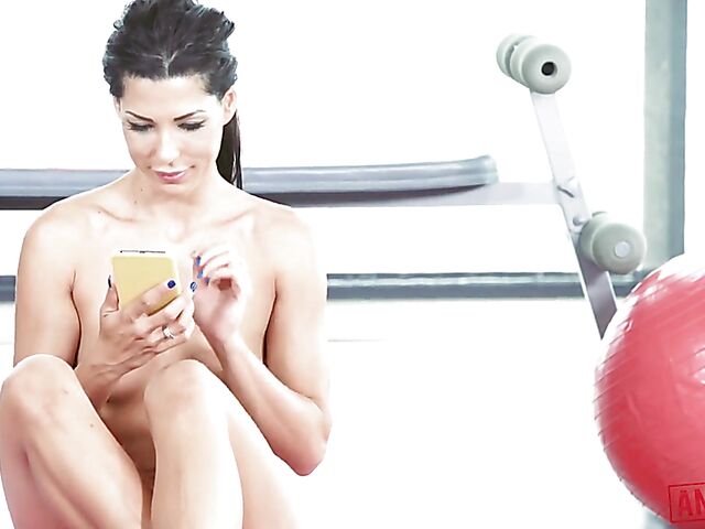 Alexa Tomas - Fitness babe anal with a black guy in the gym