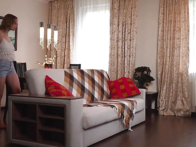 Big tits masturbation with Cute Teddy fingering her pussy softly