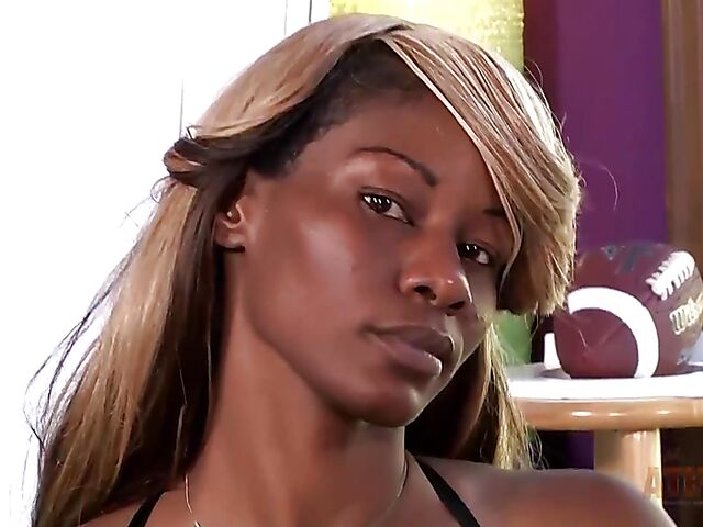 Ebony Desire - Lonely ebony masturbating with her vibrator