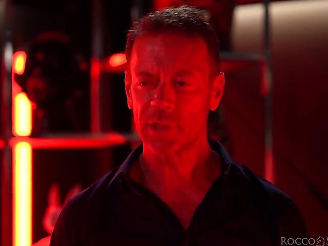 Milk anal in Rocco threesome with Eveline Dellai and Angel Emily