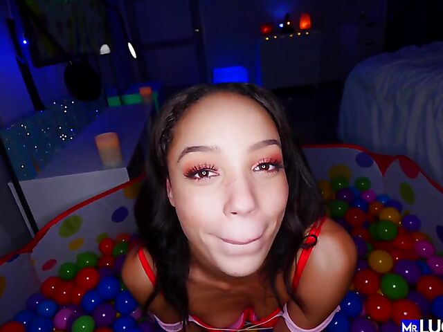 Alexis Tae - Sweet ebony POV fucked in a ball pit