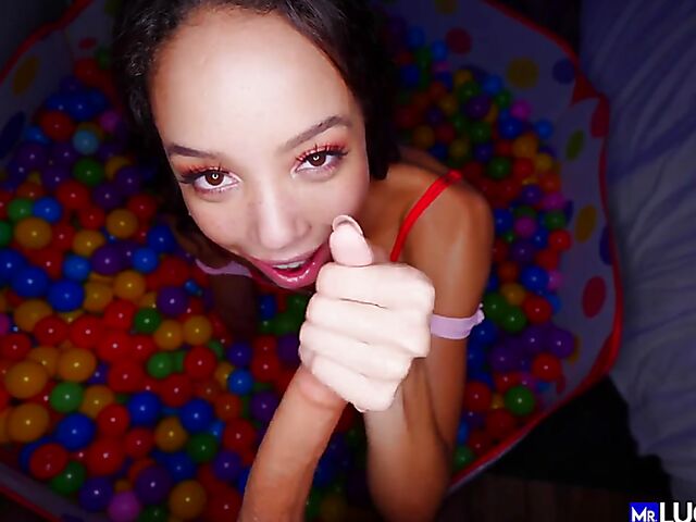 Alexis Tae - Sweet ebony POV fucked in a ball pit
