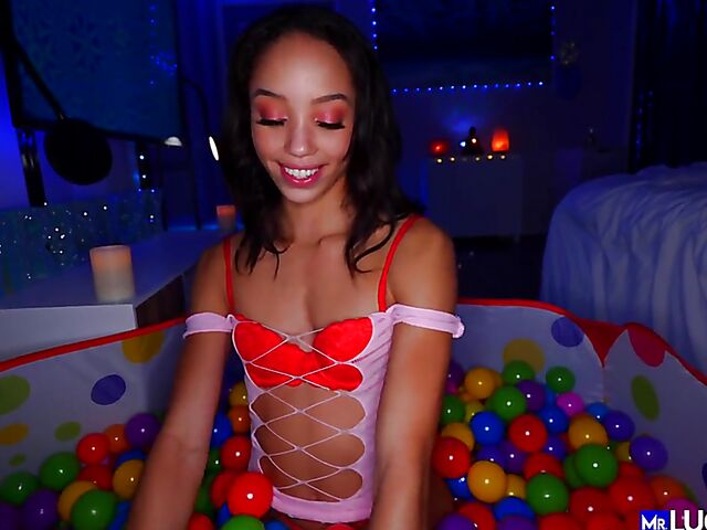 Alexis Tae - Sweet ebony POV fucked in a ball pit