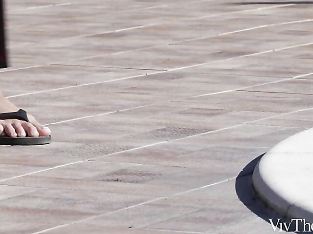 Viv Thomas lesbian babes Dolly Diore and Nicole Smith do it outside