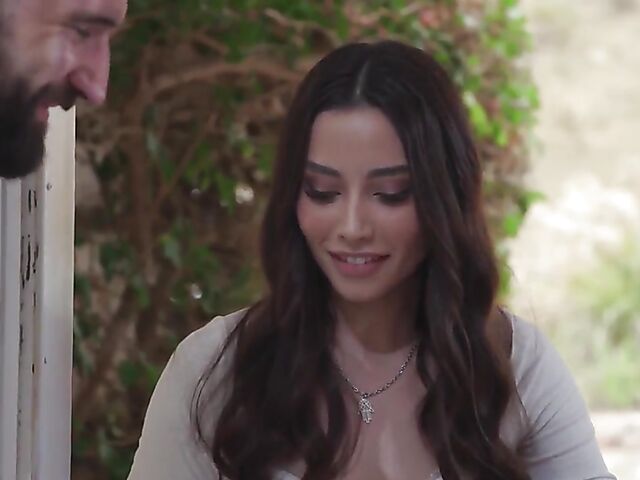 Kit Mercer - Sexy MILF threesome with pizza delivery girl Aria Lee