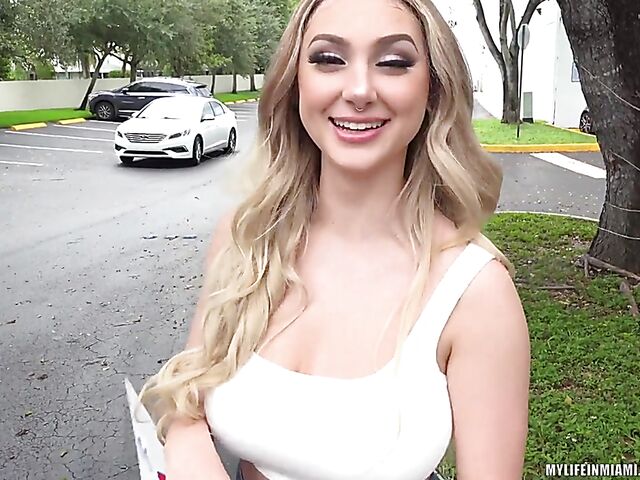 Big natural tits POV with busty Skylar Vox who wants you to vote her way