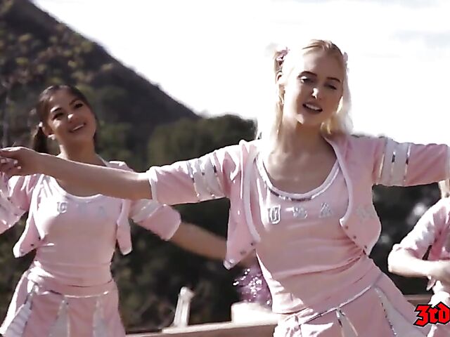Cheerleader lesbian orgy with Whitney Wright, Daisy Stone, Kenzie Reeves, Kendra Spade, and Chanel Grey