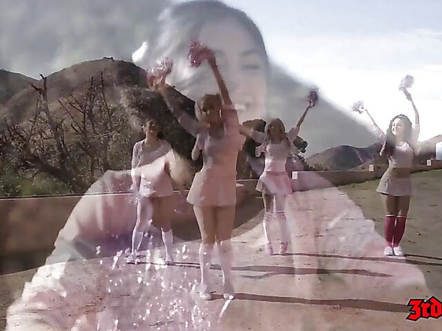 Cheerleader lesbian orgy with Whitney Wright, Daisy Stone, Kenzie Reeves, Kendra Spade, and Chanel Grey