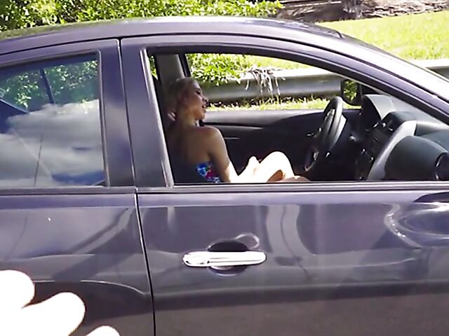 Van fuck scene by scene with Khloe Kapri, Brooke Beretta, Hailey Little and Mariah Banks