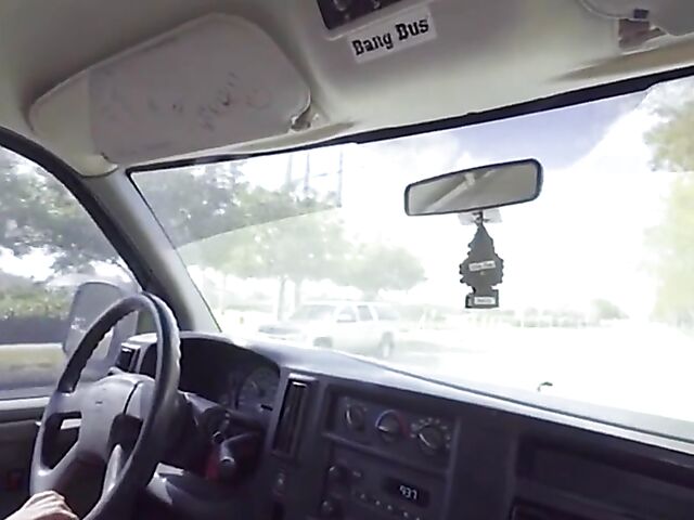 Van fuck scene by scene with Khloe Kapri, Brooke Beretta, Hailey Little and Mariah Banks