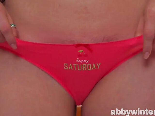 Pussy insertions and object masturbation with redhead Jade W