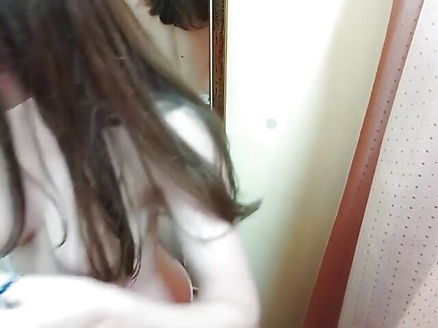 Stacy Cruz changes panties on the balcony and fucks POV