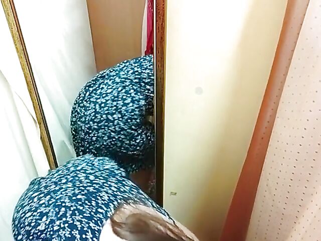 Stacy Cruz changes panties on the balcony and fucks POV