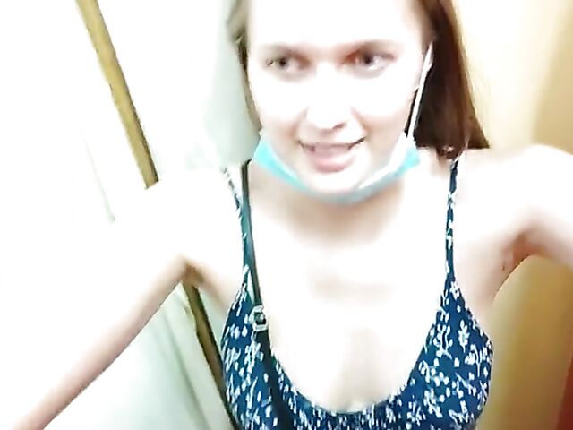 Stacy Cruz changes panties on the balcony and fucks POV