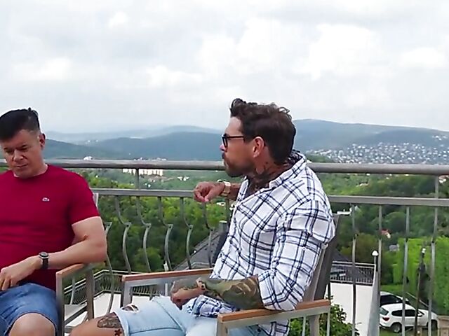 Stacy Cruz changes panties on the balcony and fucks POV