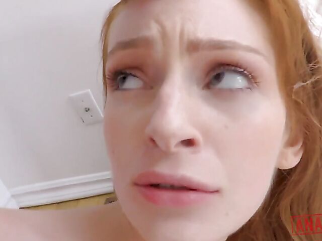 Pale redhead anal session featuring Maya Kendrick