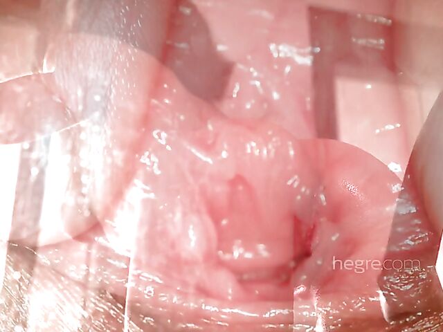 Close up pussy masturbation with wet Evangelina