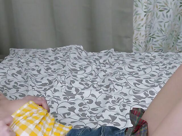 Masturbation teen solo with a toy featuring Lia Little