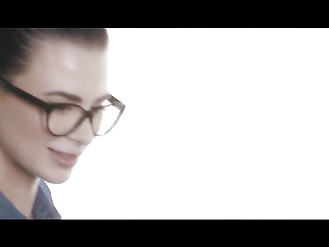  Skinny artist with glasses Jenny Doll having passionate sex with her male model