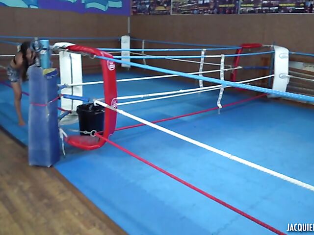 Polly Pons - Petite Thai anal in the ring after boxing workout