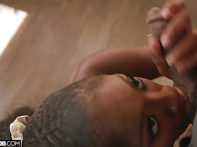 Black on black fuck with cute Anne Amari