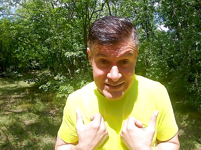 Outdoor sex in the forest with horny nudist Mia Rose