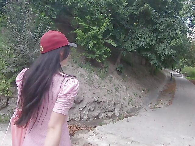 POV brunette Bella Angel is eager to impress Porno Dan