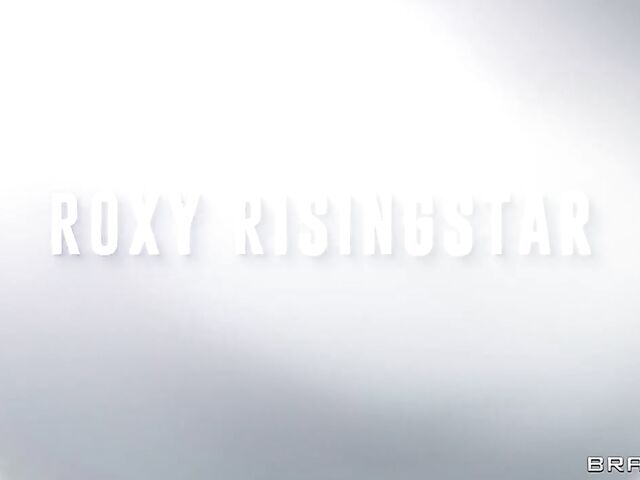 Busty Roxy Risingstar's oiled tits and pussy for Renato