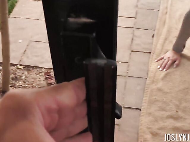 Yoga MILF workout and POV doggystyle outside with Joslyn James